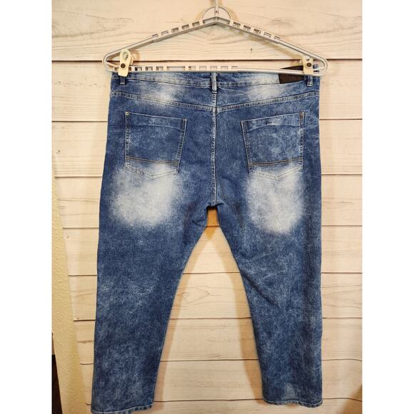 Southpole Men's Blue Medium Wash Stretch Denim Straight Leg Jeans Size 44 - Picture 2 of 7